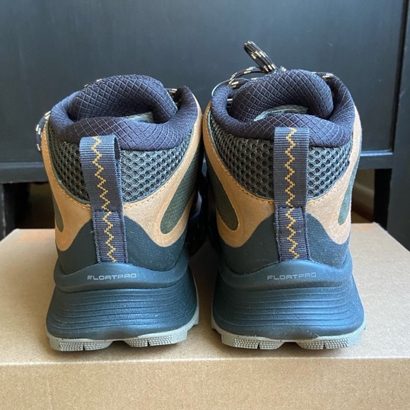 NWT Merrell Men’s Moab Speed Mid GORE-TEX Hiking Shoe size 7.5 in color Lichen - Picture 6 of 9